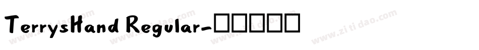 TerrysHand Regular字体转换